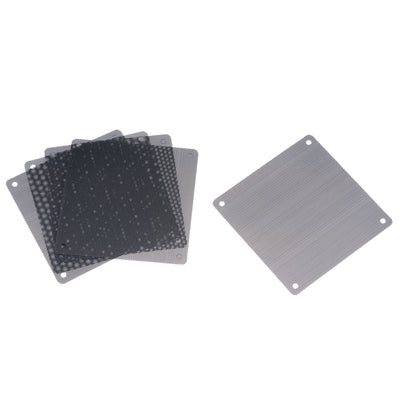 Harfington Uxcell PC Dust Fan Screen with Screws for Cooling Dustproof Case Cover PVC 120mm 5pcs