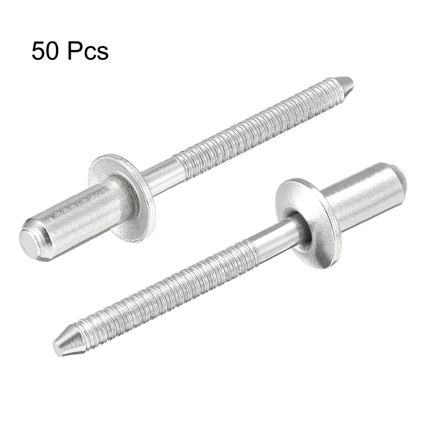 uxcell Uxcell Blind Rivets 304 Stainless Steel 4.8mm Diameter 11mm Grip Length 50pcs