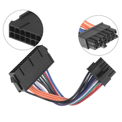 Harfington Uxcell 24 to 12 Pin Mainboard Power Cable for Modular Board 18 AWG 13cm