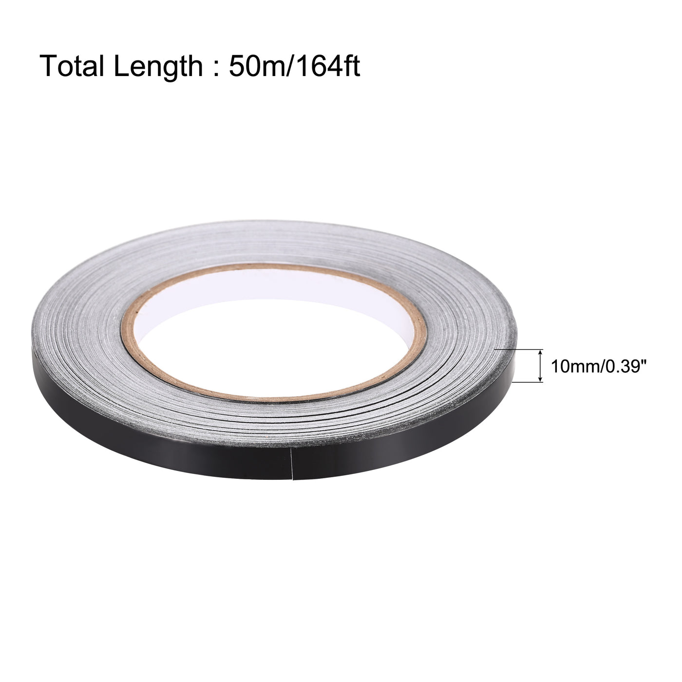 uxcell Uxcell 10mm Aluminum Foil Tape for HVAC, Patching Hot and Blocking light 50m/164ft
