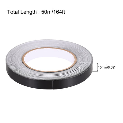 Harfington Uxcell 15mm Aluminum Foil Tape for HVAC, Patching Hot and Blocking light 50m/164ft