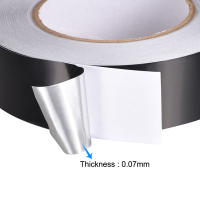 Harfington Uxcell 25mm Aluminum Foil Tape for HVAC, Patching Hot and Blocking light 50m/164ft