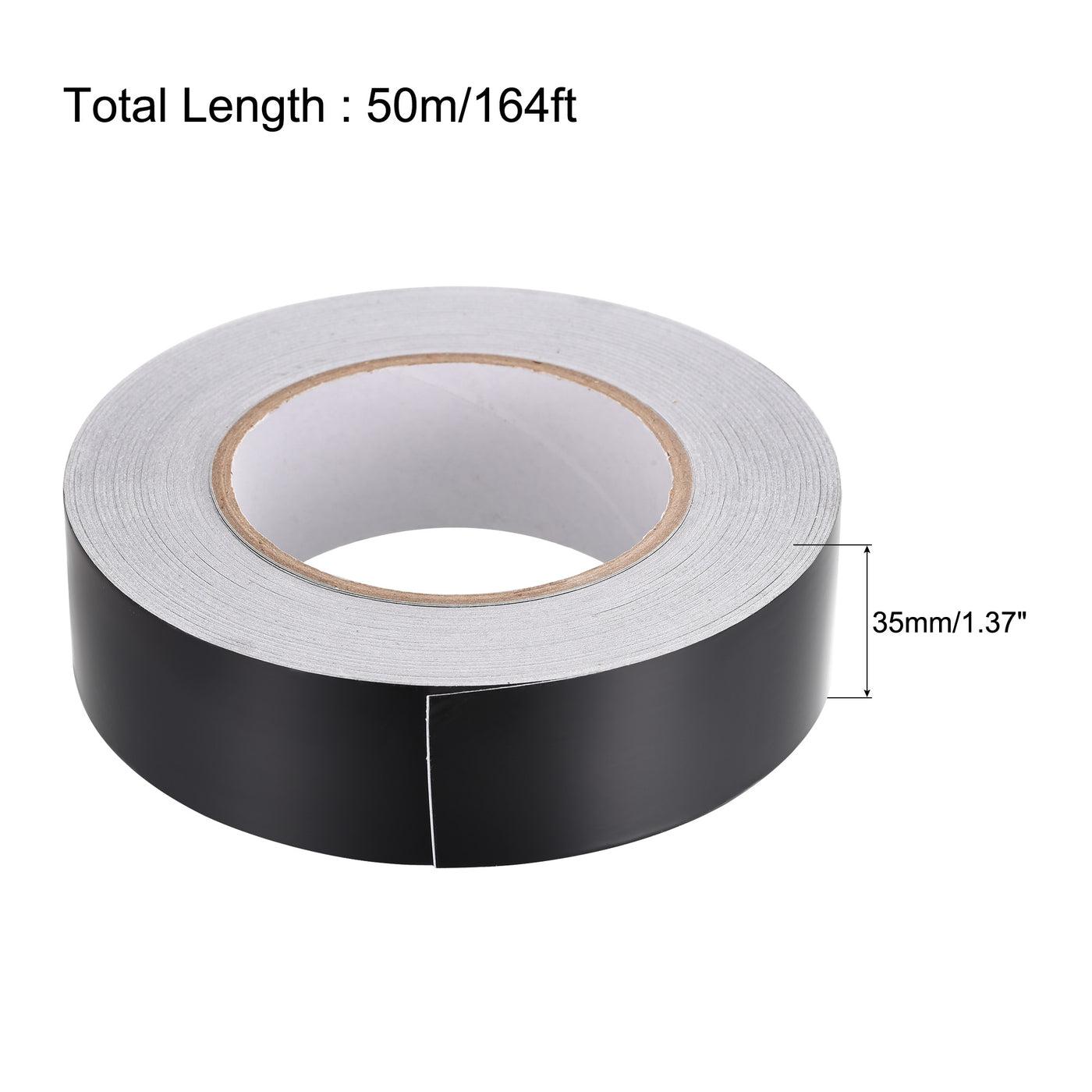 uxcell Uxcell 35mm Aluminum Foil Tape for HVAC, Patching Hot and Blocking light 50m/164ft