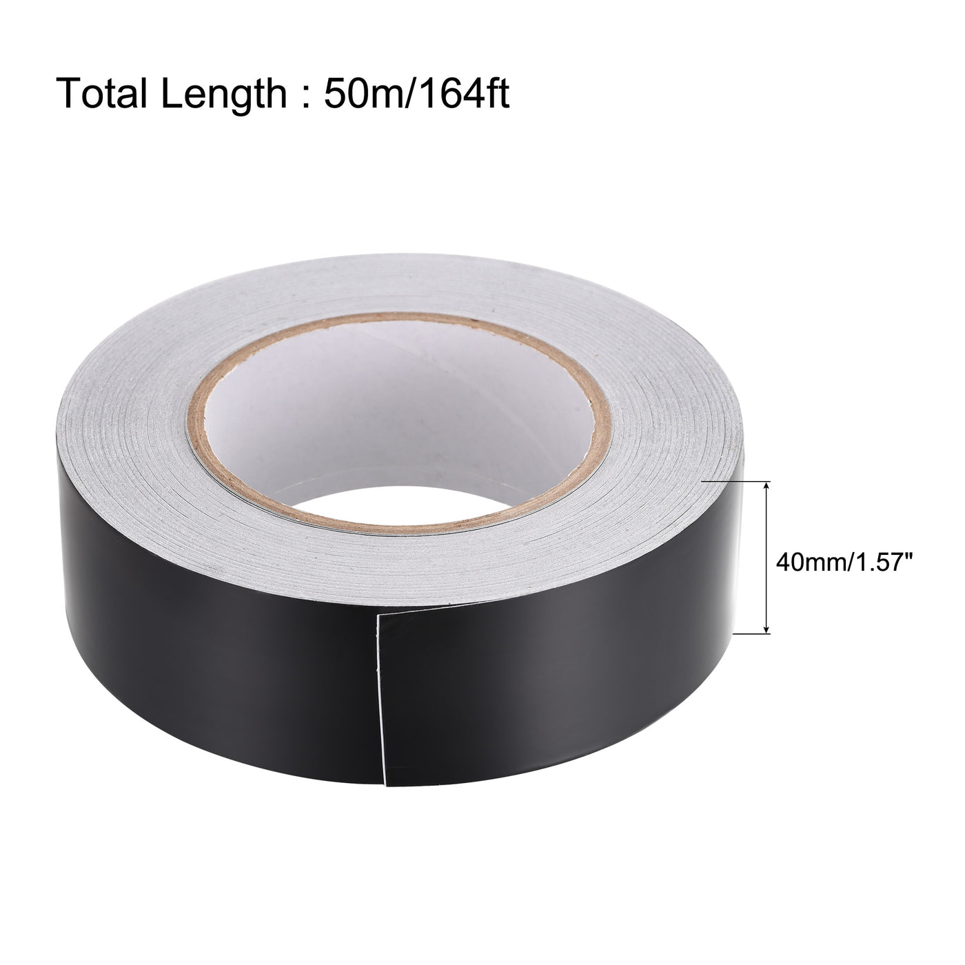 uxcell Uxcell 40mm Aluminum Foil Tape for HVAC, Patching Hot and Blocking light 50m/164ft
