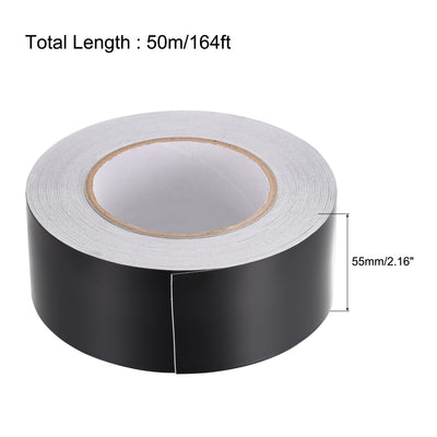 Harfington Uxcell 55mm Aluminum Foil Tape for HVAC, Patching Hot and Blocking light 50m/164ft