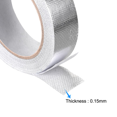 Harfington Uxcell Aluminum Foil Tape High-Temperature Tape for HVAC,Sealing 40mmx20m/65ft