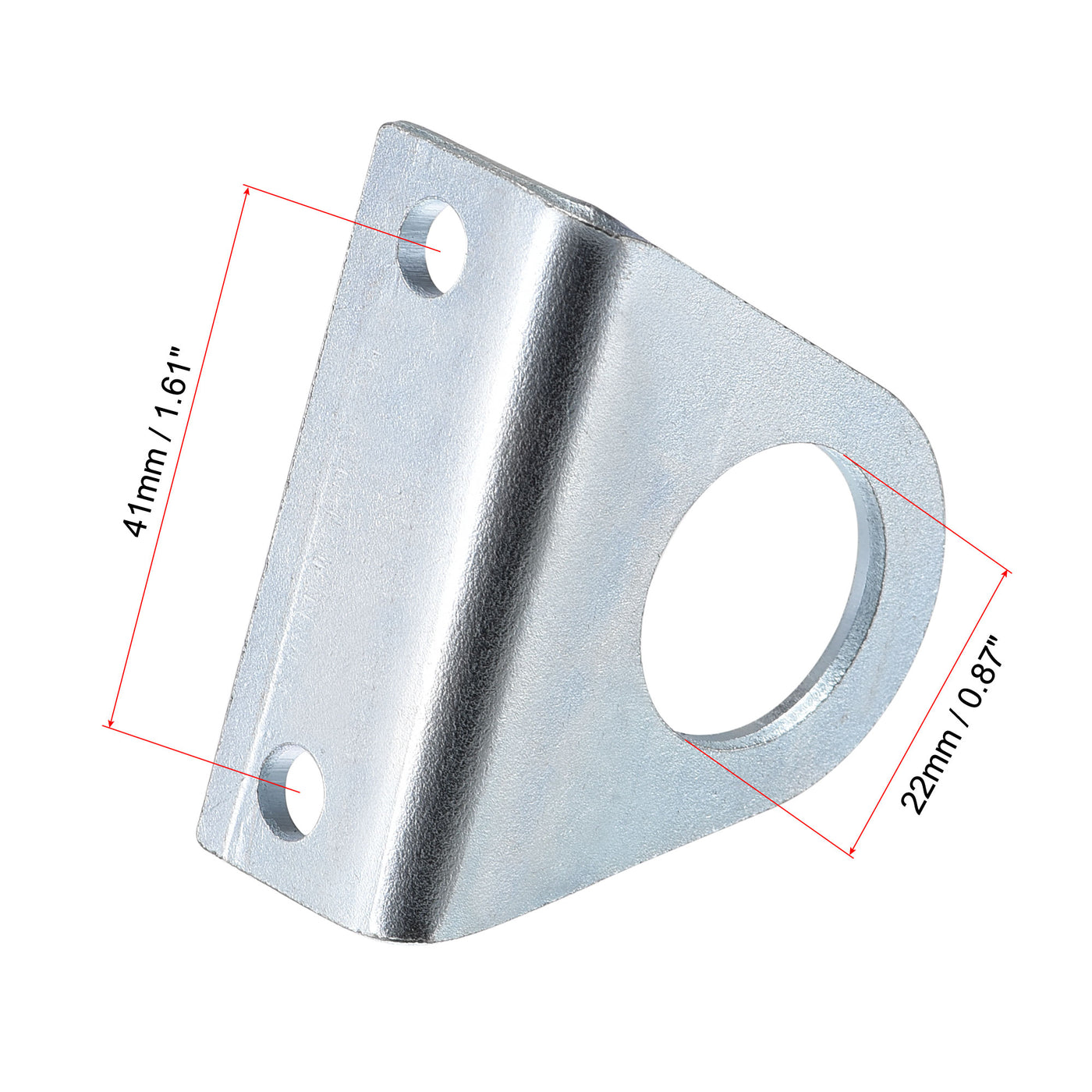 uxcell Uxcell Air Cylinder Rod Clevis Mounting Bracket 2 Bolt Holes 54x22.5x44mm MA/MAL Pneumatic Parts for 20mm Cylinder Bore