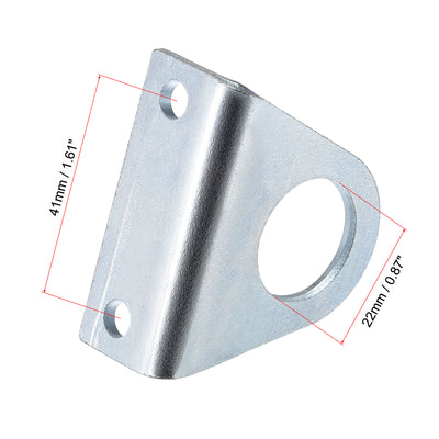 Harfington Uxcell Air Cylinder Rod Clevis Mounting Bracket 2 Bolt Holes 54x22.5x44mm MA/MAL Pneumatic Parts for 20mm Cylinder Bore