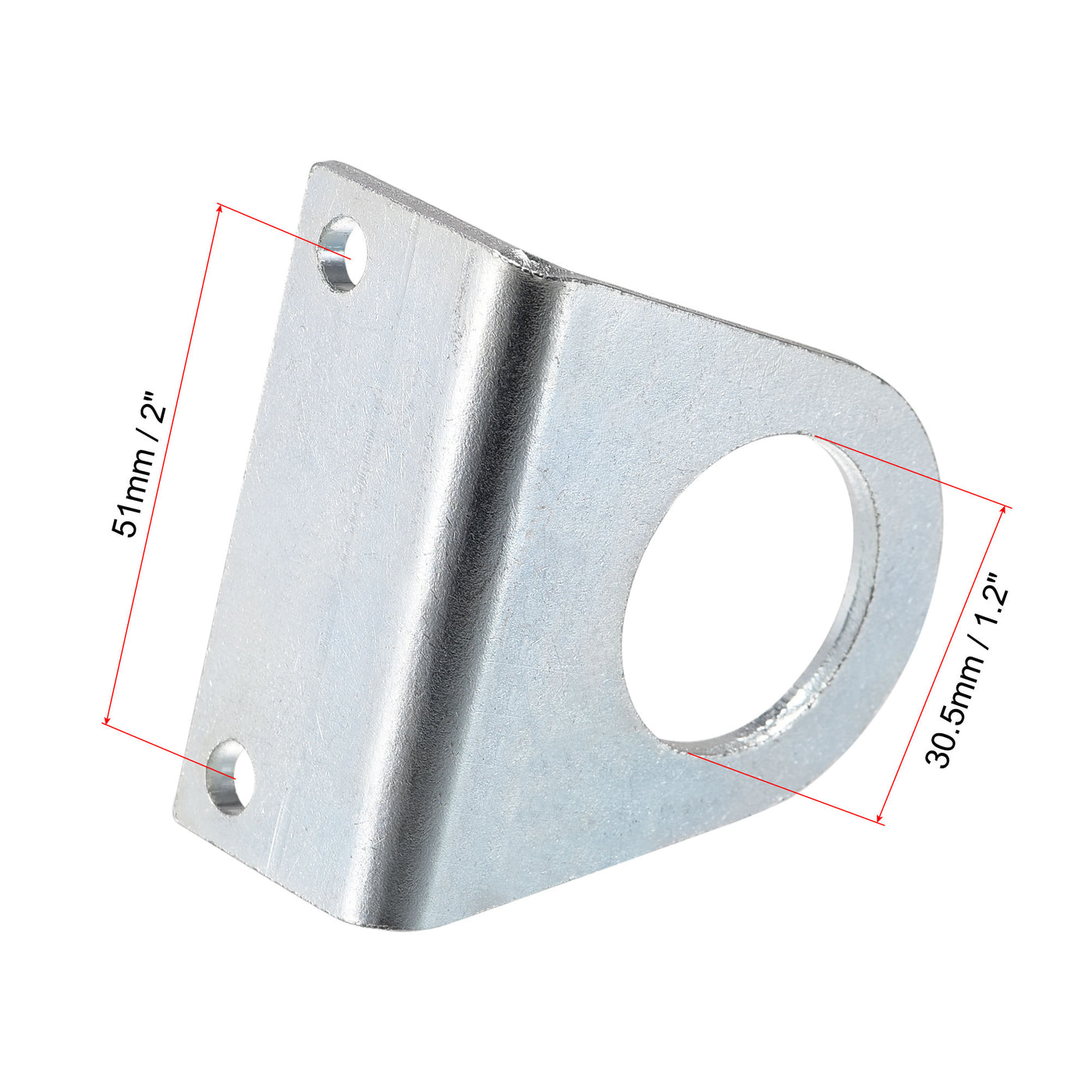 uxcell Uxcell Air Cylinder Rod Clevis Mounting Bracket 2 Bolt Holes 64x30x60mm MA/MAL Pneumatic Parts for 40mm Cylinder Bore, 2pcs