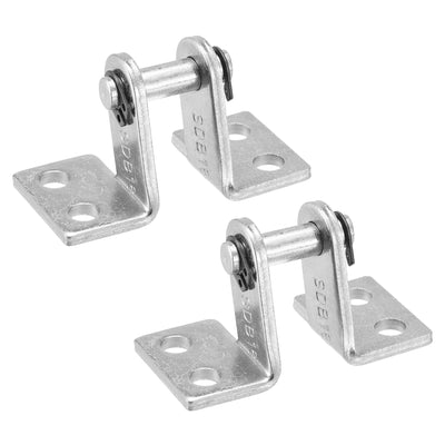 Harfington Uxcell Air Cylinder Rod Clevis Mounting Bracket 4 Bolt Holes MA/MAL Pneumatic Parts for 16mm Cylinder Bore, 2pcs