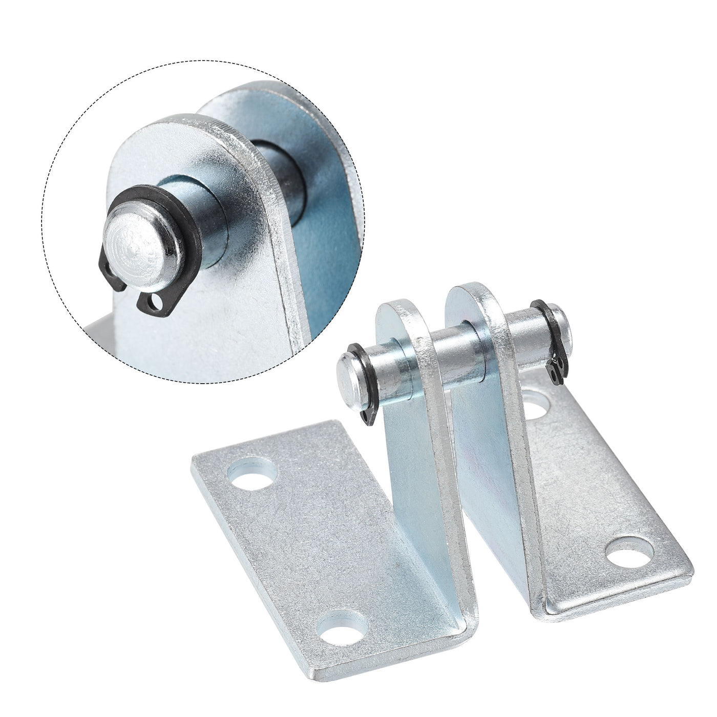 uxcell Uxcell Air Cylinder Rod Clevis Mounting Bracket 4 Bolt Holes 47x70x41mm MA/MAL Pneumatic Parts for 20mm Cylinder Bore