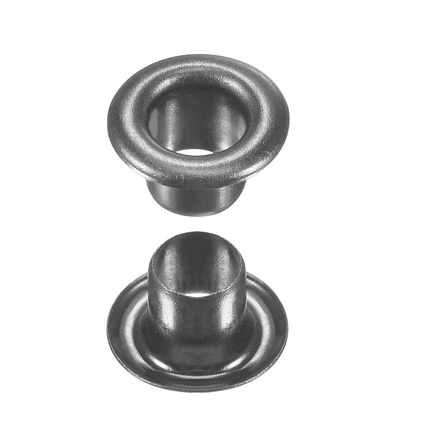 uxcell Uxcell Eyelet with Washer 8x4x4.3mm Copper Grommet Chrome Plated Black 100 Set