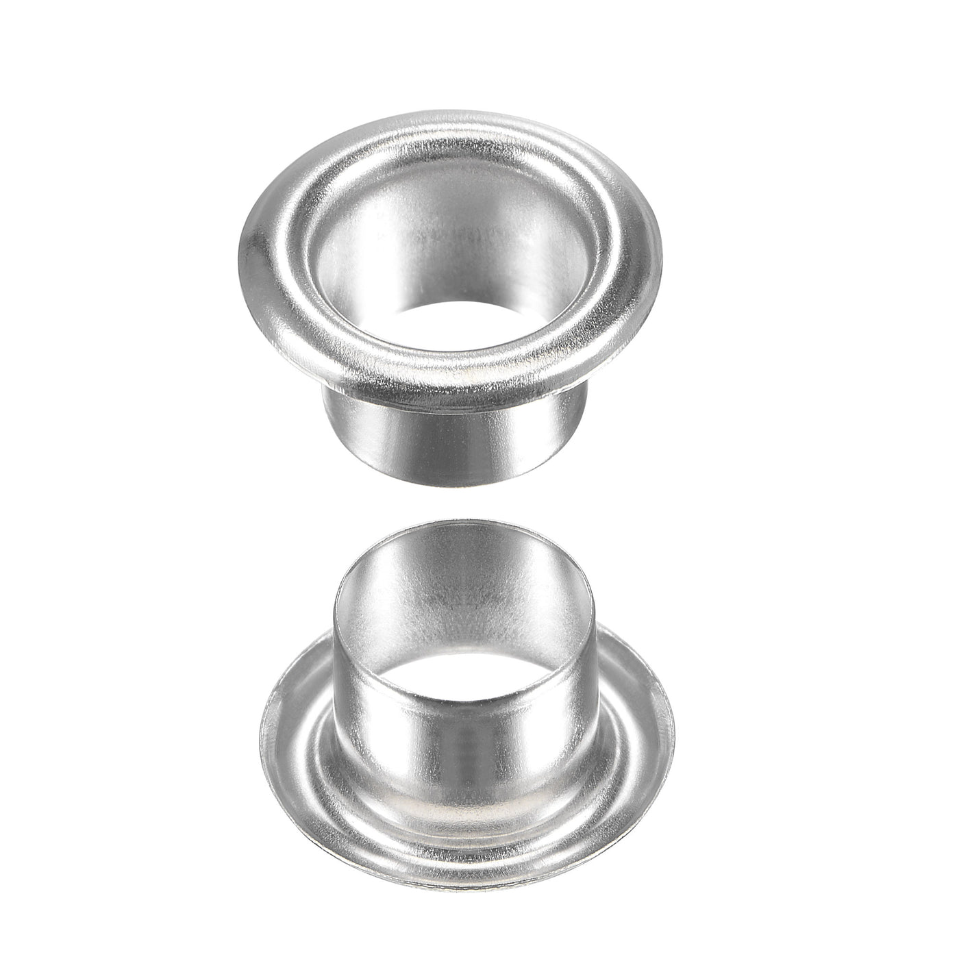 uxcell Uxcell Eyelet with Washer 13.5x8x7mm Alloy Grommet Silver Tone 100 Set