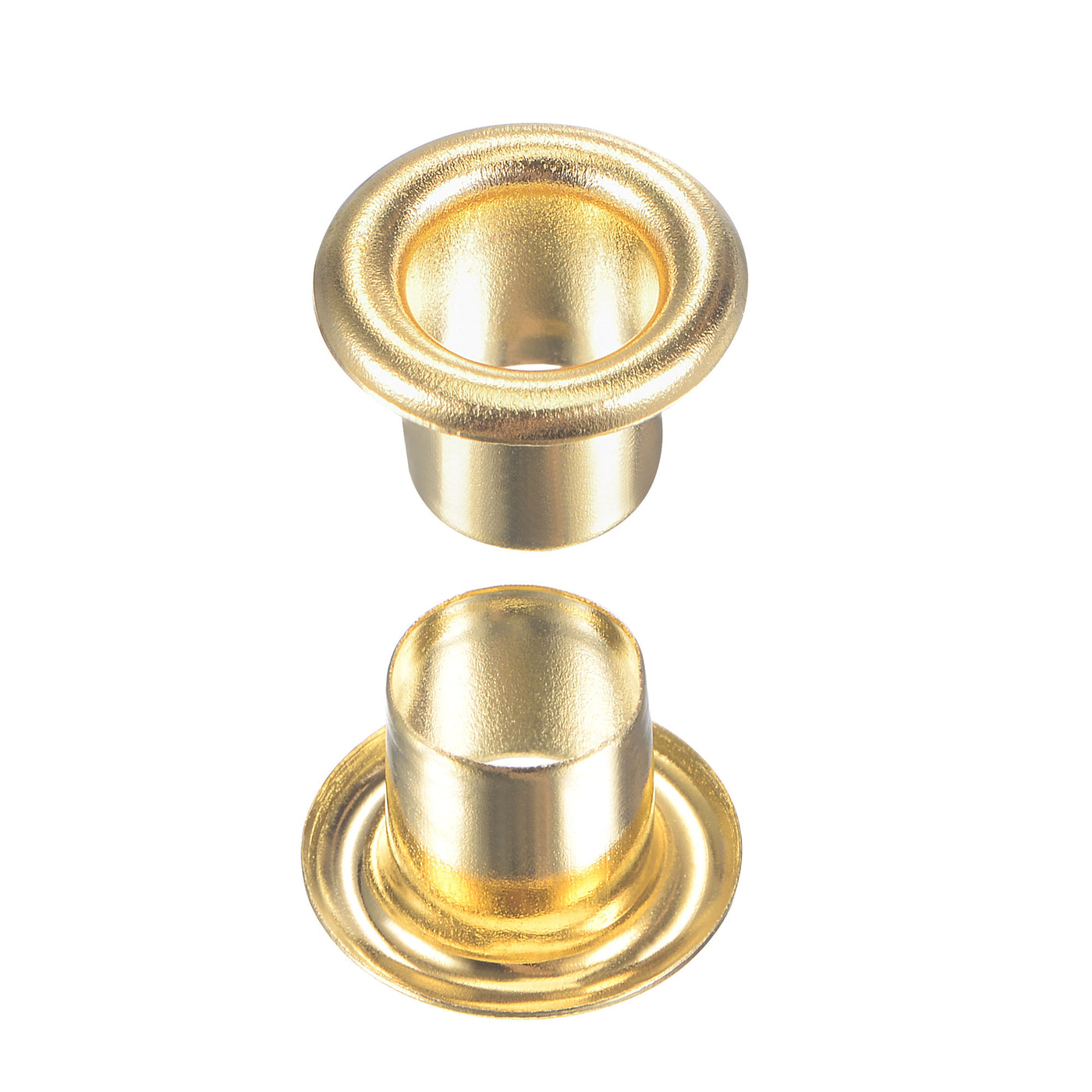 uxcell Uxcell Eyelet with Washer 10.5x6x7mm Alloy Grommet Brass Tone 100 Set
