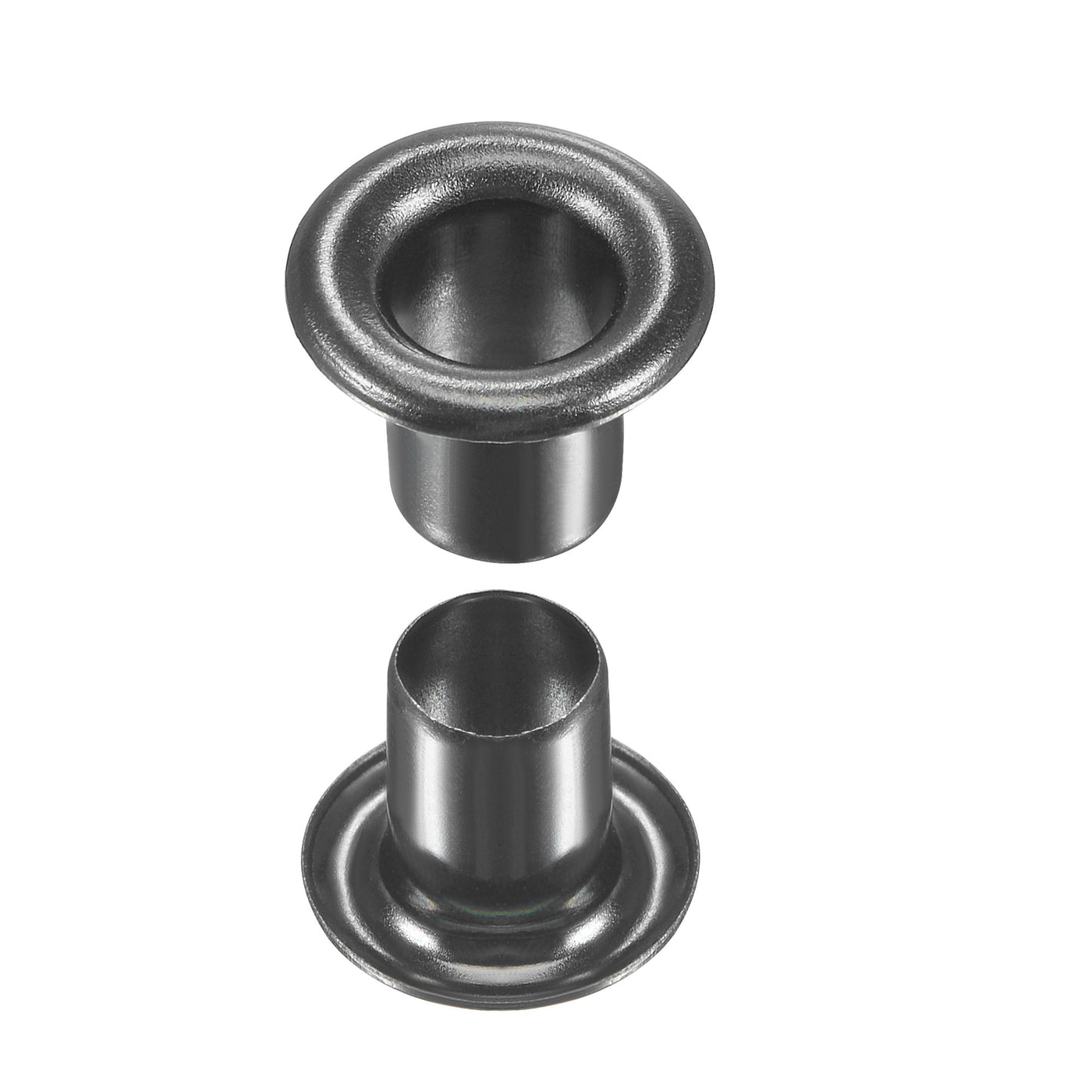 uxcell Uxcell Eyelet with Washer 9x4.5x7mm Copper Grommet Chrome Plated Black 200 Set