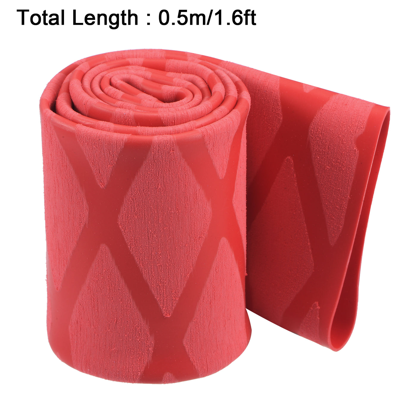 uxcell Uxcell Heat Shrink Wrap Tubing for Rod, 30mm Dia 50mm 1.6ft 2:1 Red