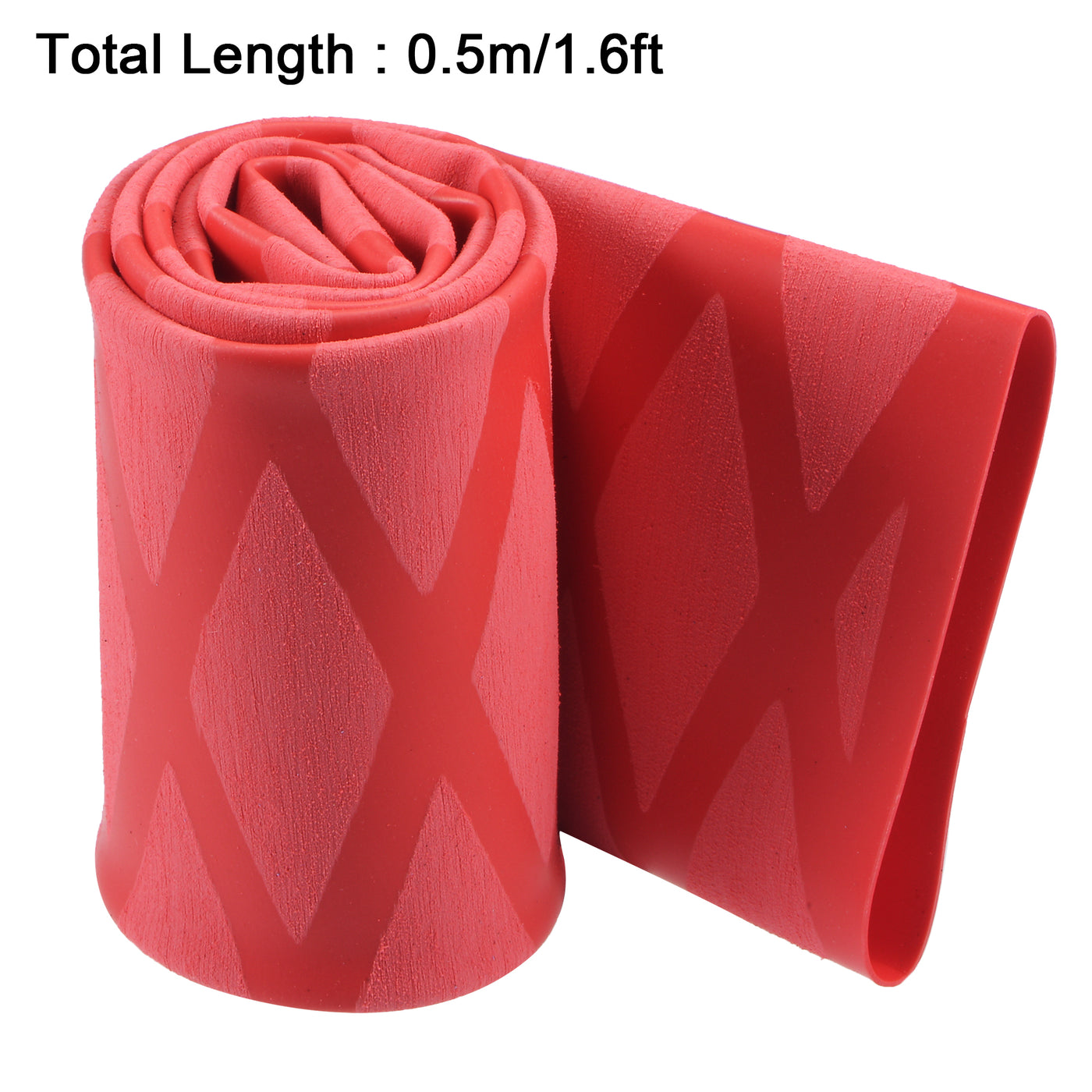uxcell Uxcell Heat Shrink Wrap Tubing for Rod, 35mm Dia 57mm 1.6ft 2:1 Red