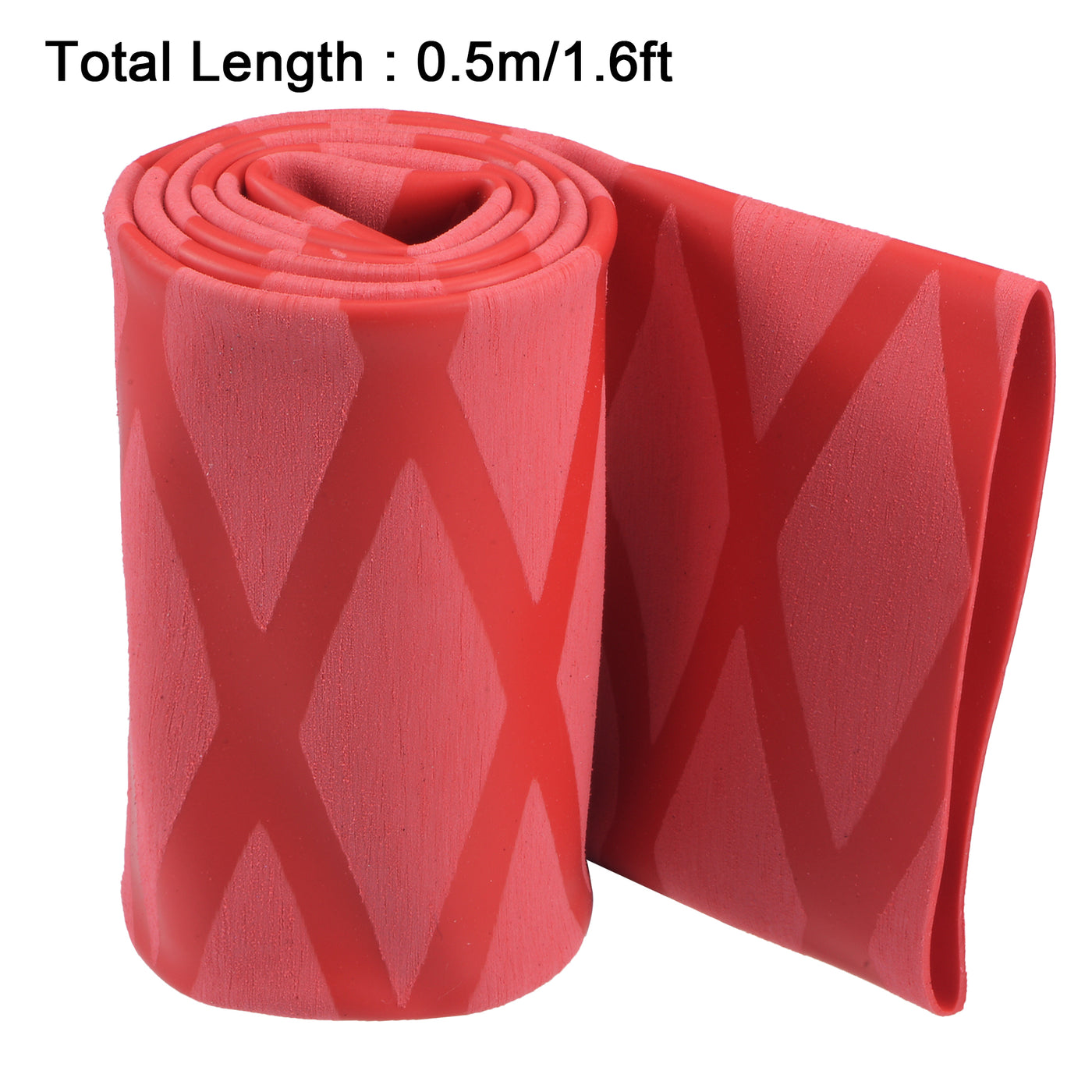 uxcell Uxcell Heat Shrink Wrap Tubing for Rod, 40mm Dia 65mm 1.6ft 2:1 Red