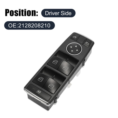 Harfington Master Driver Side Power Window Switch 2128208210 Replacement for Mercedes-Benz C300 2008 2009 2010