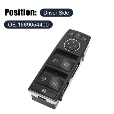Harfington Front Master Driver Side Power Window Switch 1669054400 Replacement for Mercedes-Benz ML350 2012 2013 2014 2015