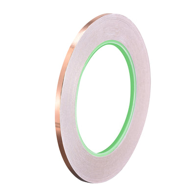 uxcell Uxcell Double-Sided Conductive Tape Copper Foil Tape 3mm x 30m/98.4ft 1pcs