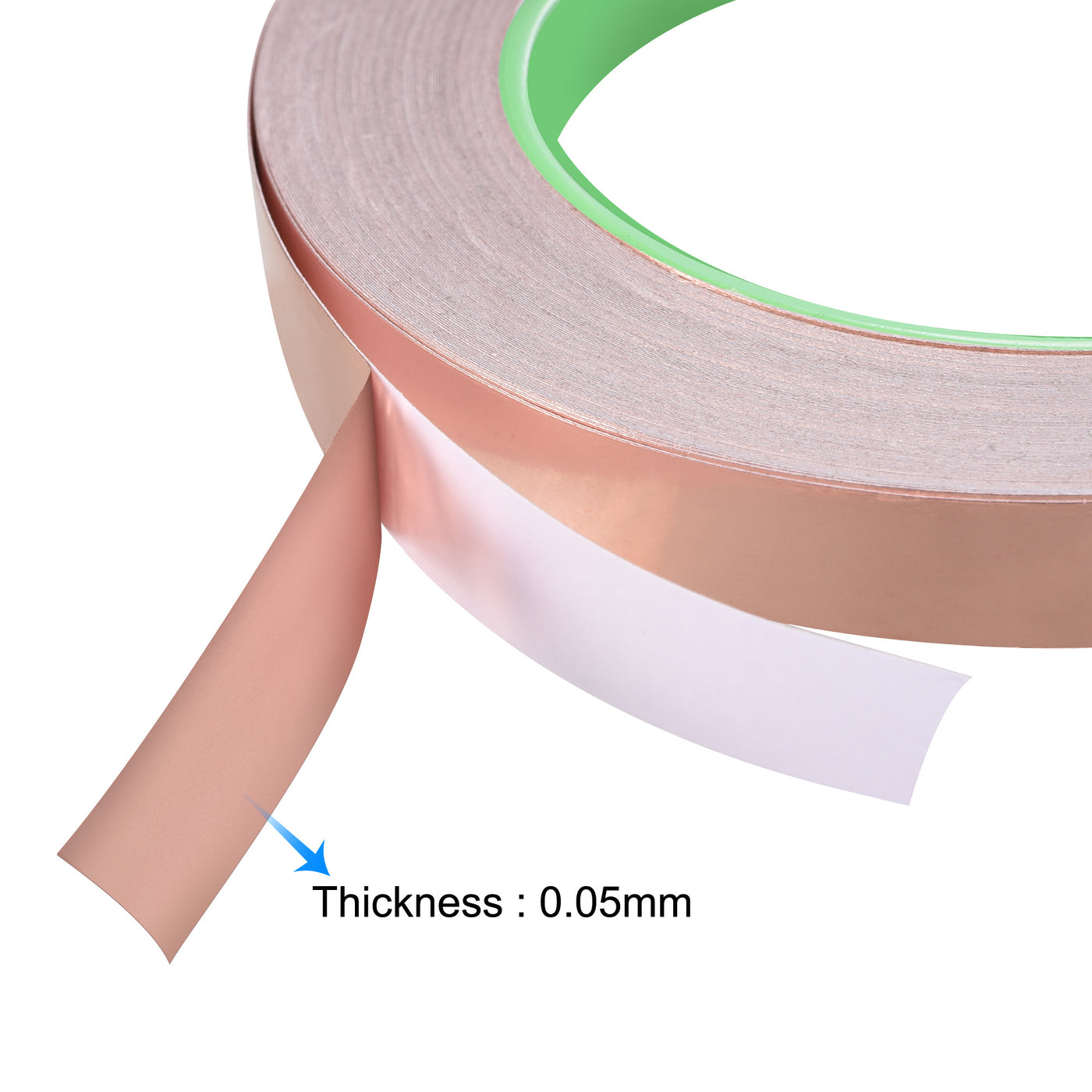 uxcell Uxcell Double-Sided Conductive Tape Copper Foil Tape 5mm x 30m/98.4ft 1pcs