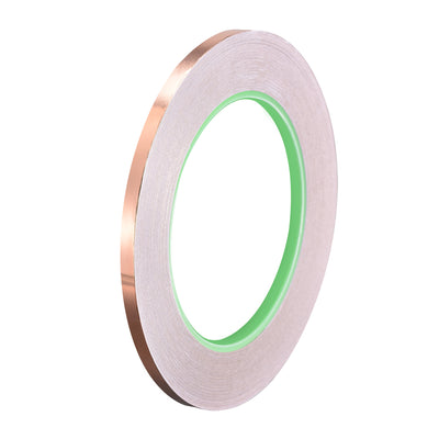 uxcell Uxcell Double-Sided Conductive Tape Copper Foil Tape 5mm x 30m/98.4ft 1pcs