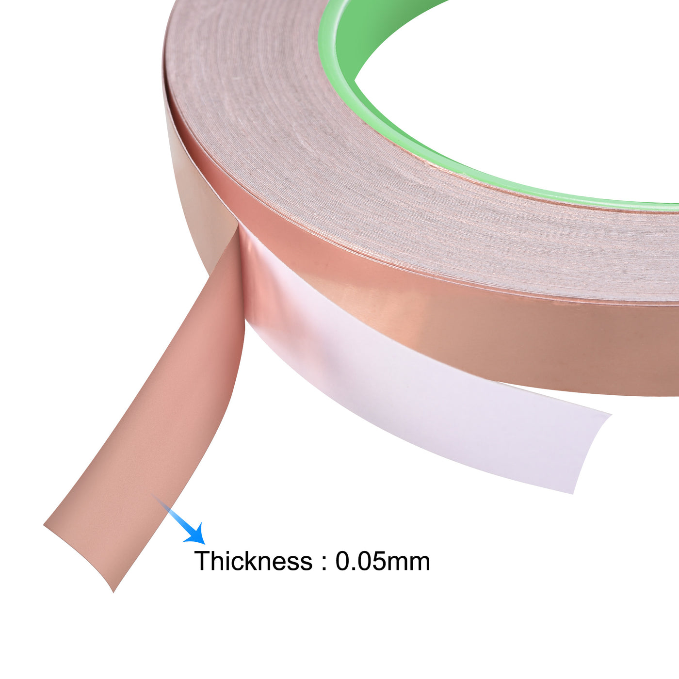 uxcell Uxcell Double-Sided Conductive Tape Copper Foil Tape 8mm x 30m/98.4ft 1pcs