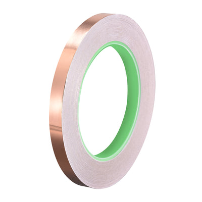 uxcell Uxcell Double-Sided Conductive Tape Copper Foil Tape 10mm x 30m/98.4ft 1pcs