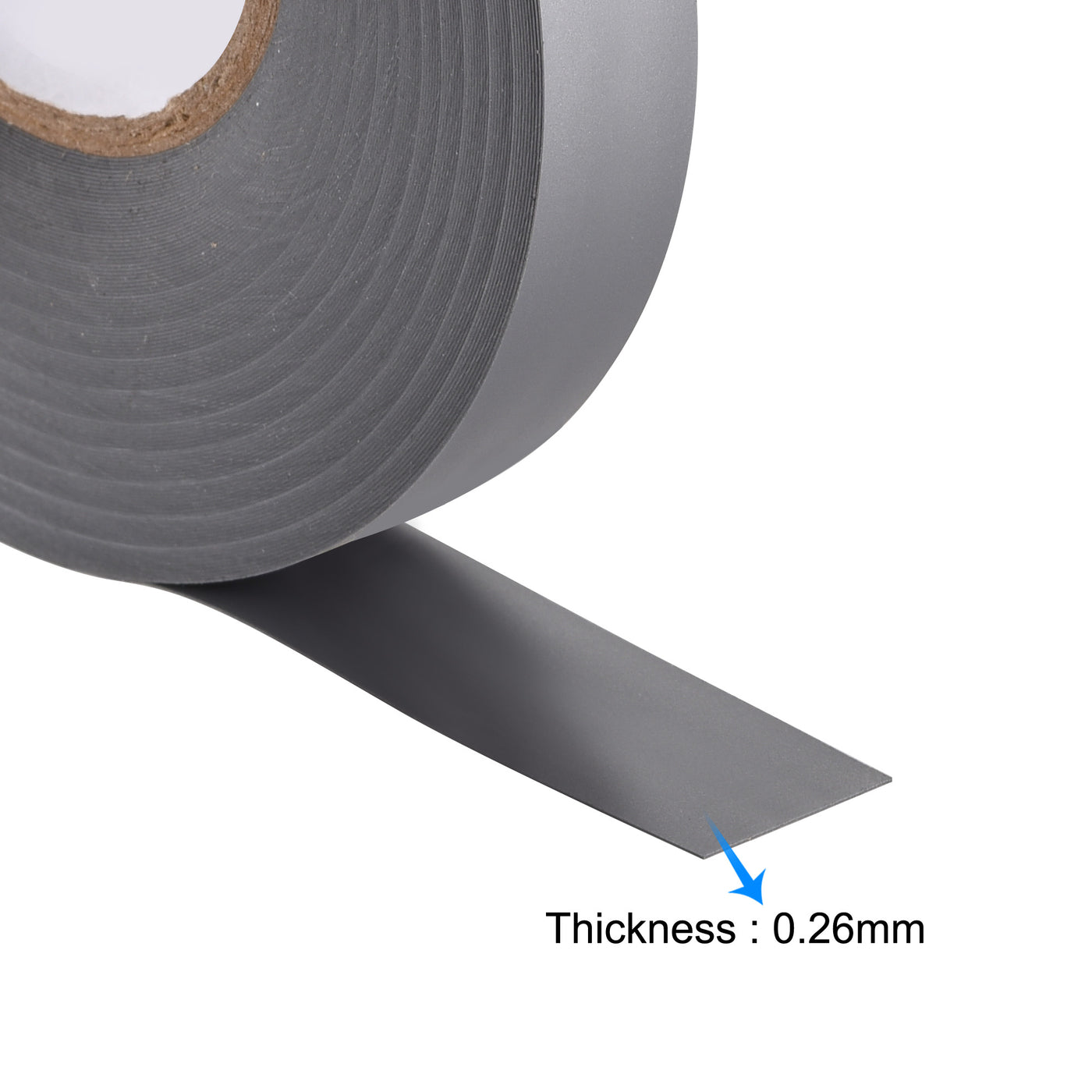 uxcell Uxcell Insulating Tape 25mm Width 26M Long 0.26mm Thick PVC Electrical Tape Grey
