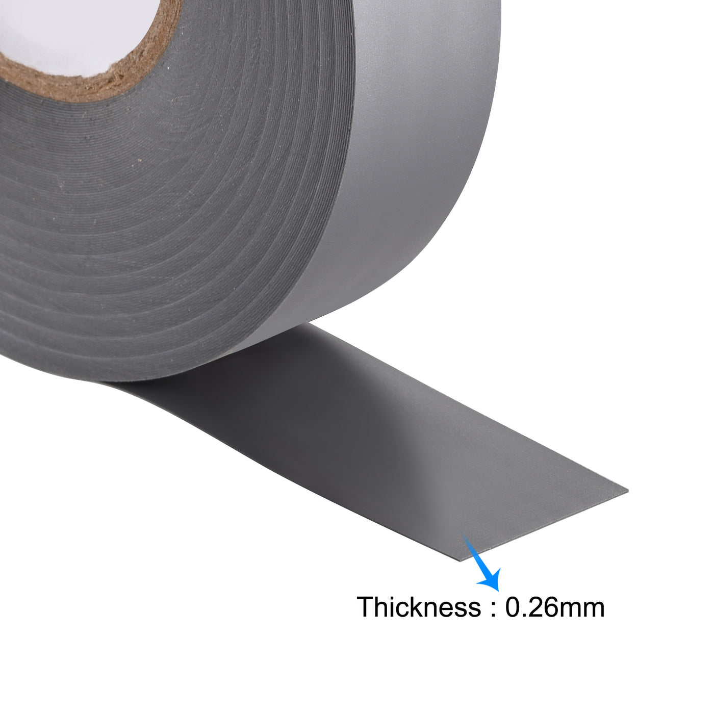 uxcell Uxcell Insulating Tape 30mm Width 26M Long 0.26mm Thick PVC Electrical Tape Grey