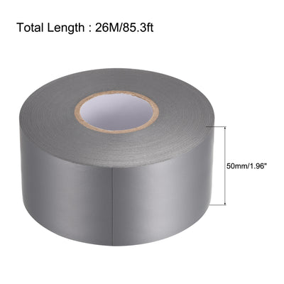Harfington Uxcell Insulating Tape 50mm Width 26M Long 0.26mm Thick PVC Electrical Tape Grey