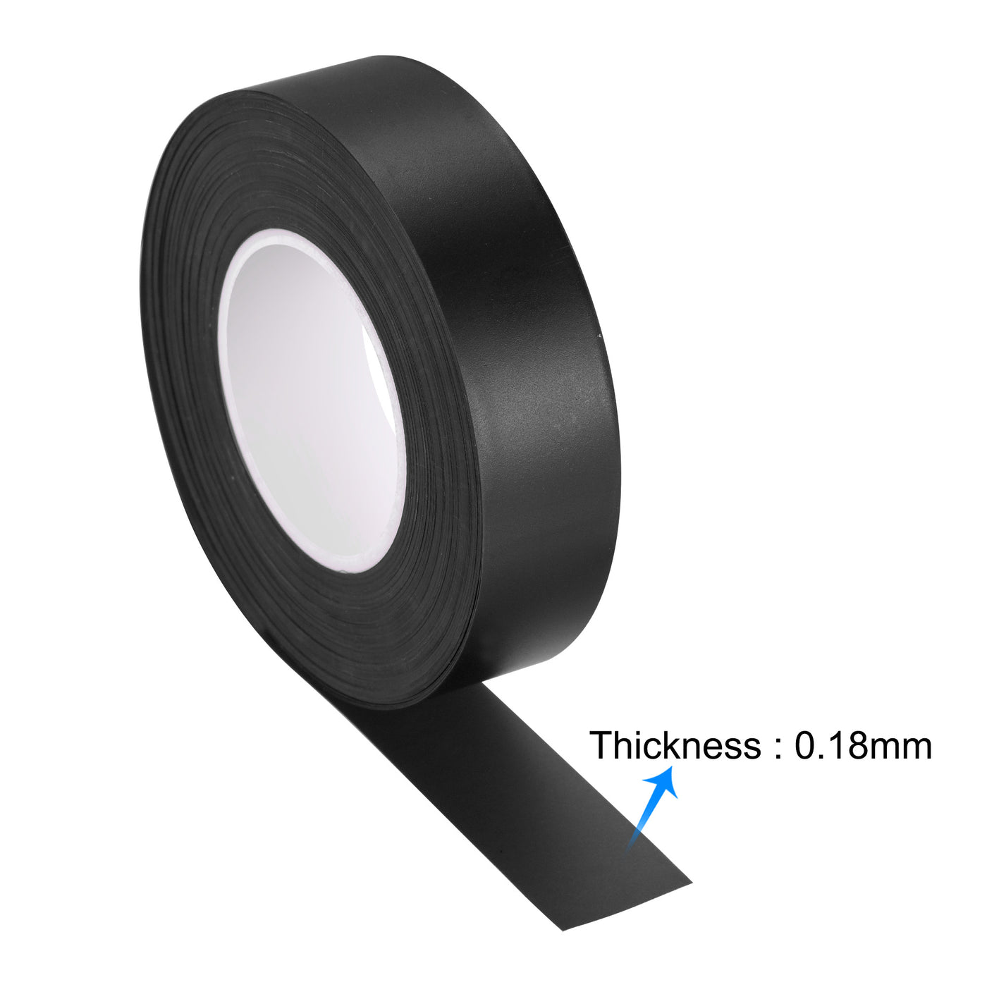 uxcell Uxcell PVC Flagging Tape 20mm x 20m/65.6ft Marking Tape Non-Adhesive Black