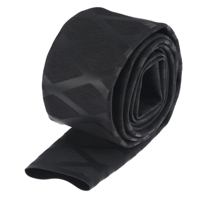 Harfington Uxcell Heat Shrink Wrap Tubing 25mm Dia 42mm Flat 3.3ft 1.8:1 rate Black