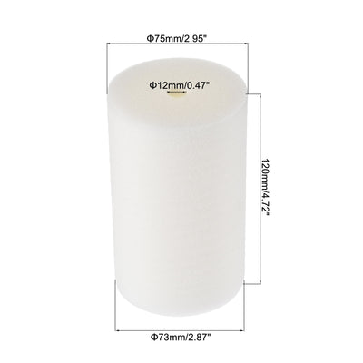 Harfington Uxcell Cup Turner Foam, White 75x73x120mm for 1/2 Inch PVC Pipe Tumbler 10oz-40oz 4 Pcs