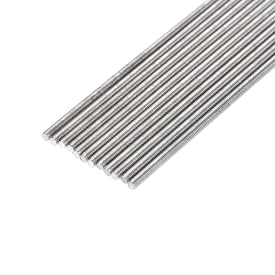 Harfington Uxcell 12Pcs M3 x 250mm Fully Threaded Rod 304 Stainless Steel Right Hand Threads