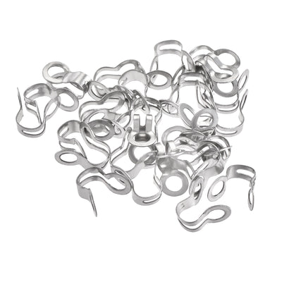Harfington Uxcell Ball Chain Connector, 2mm 2.4mm Double Ring Style Link Stainless Steel Loop Connection, Pack of 30