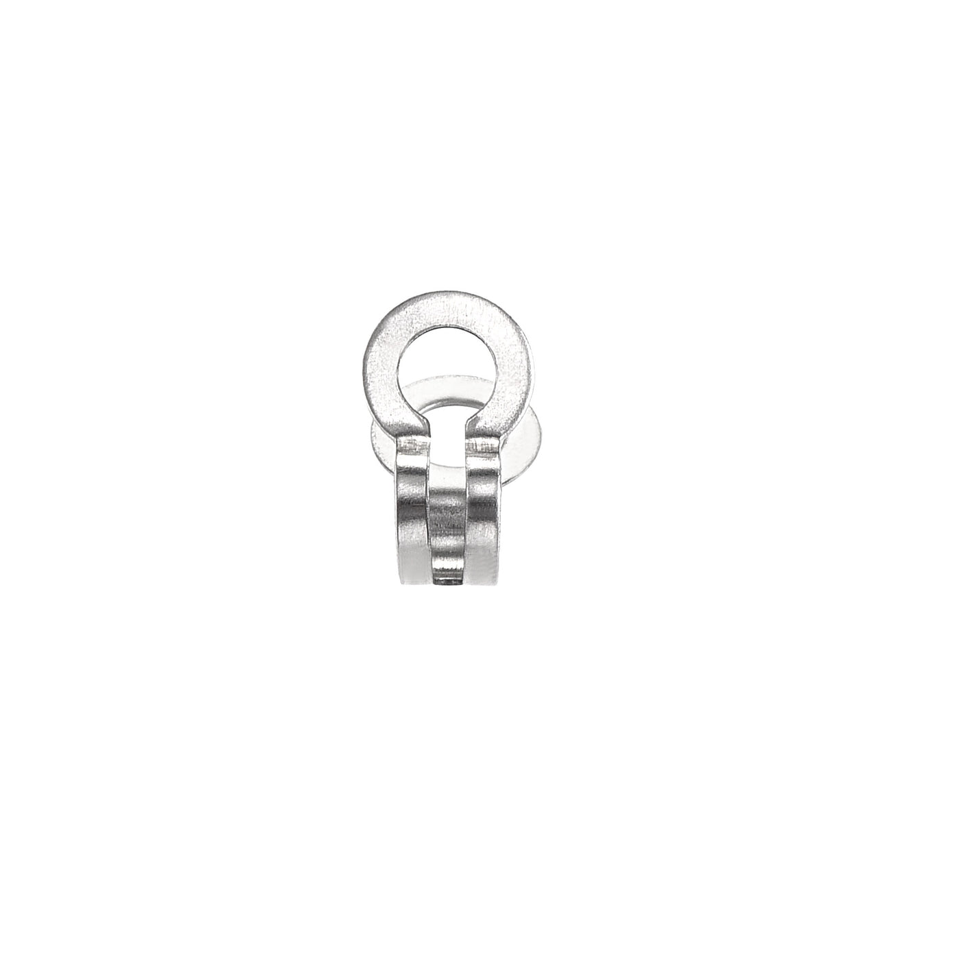 uxcell Uxcell Ball Chain Connector, 3mm 3.2mm Double Ring Style Link Stainless Steel Loop Connection, Pack of 50