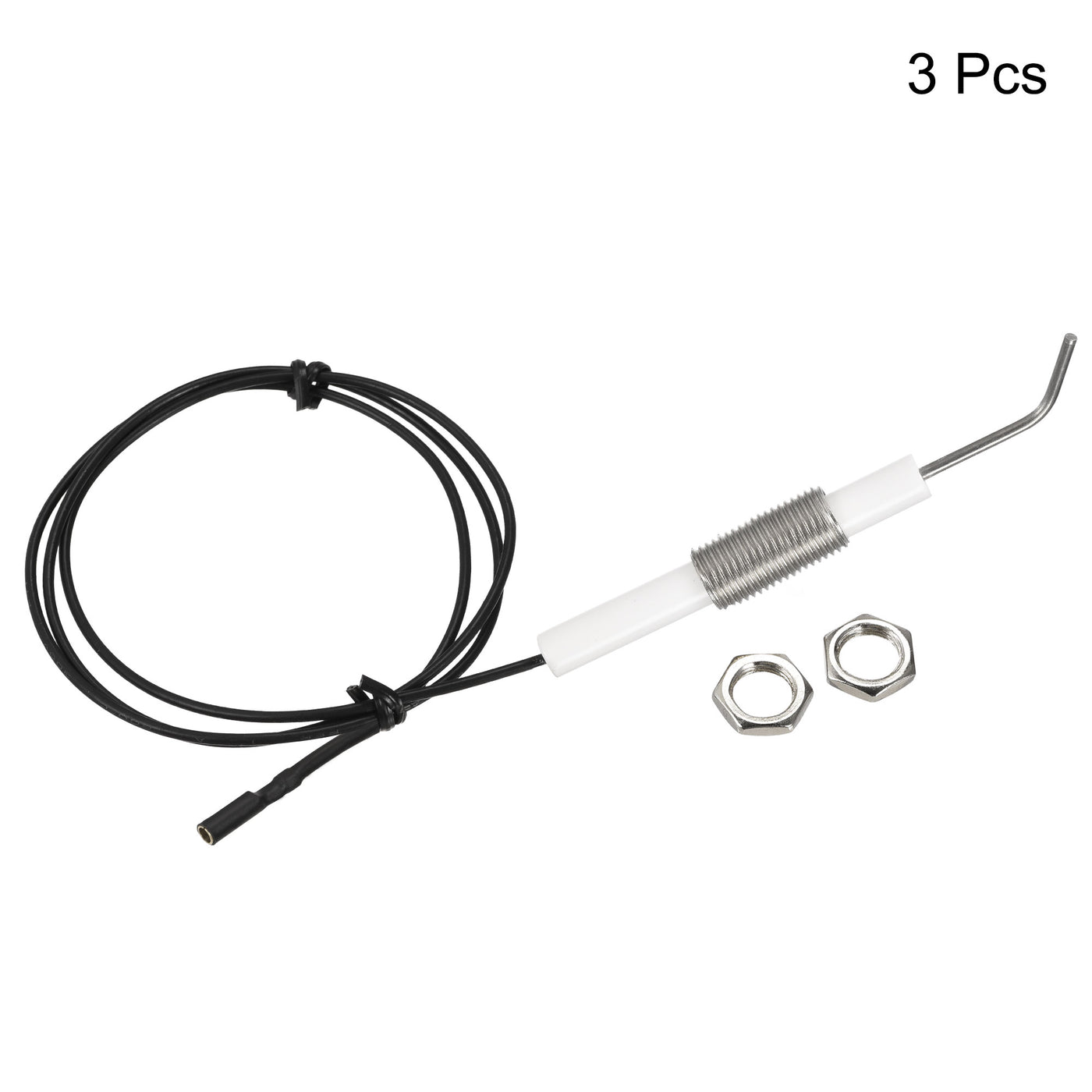 uxcell Uxcell Ignitor Wire Ceramic Electrode Assembly 300mm Length Gas Grill Ignitor Wire Ignition Electrode Replacement 3pcs