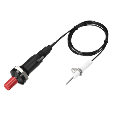Harfington Uxcell Igniter Kit Push Button Gas Grill Stove Ignitor with Wire Length 1000mm Spark Generator