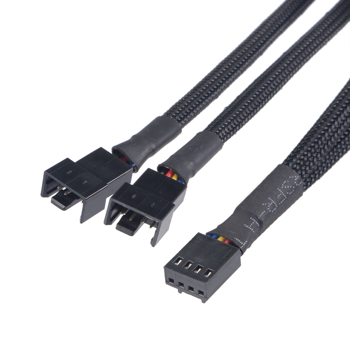 uxcell Uxcell Fan Power Supply Cable 1 to 2 with 3 Pin 4 Pin for Computer CPU 10.6 Inch