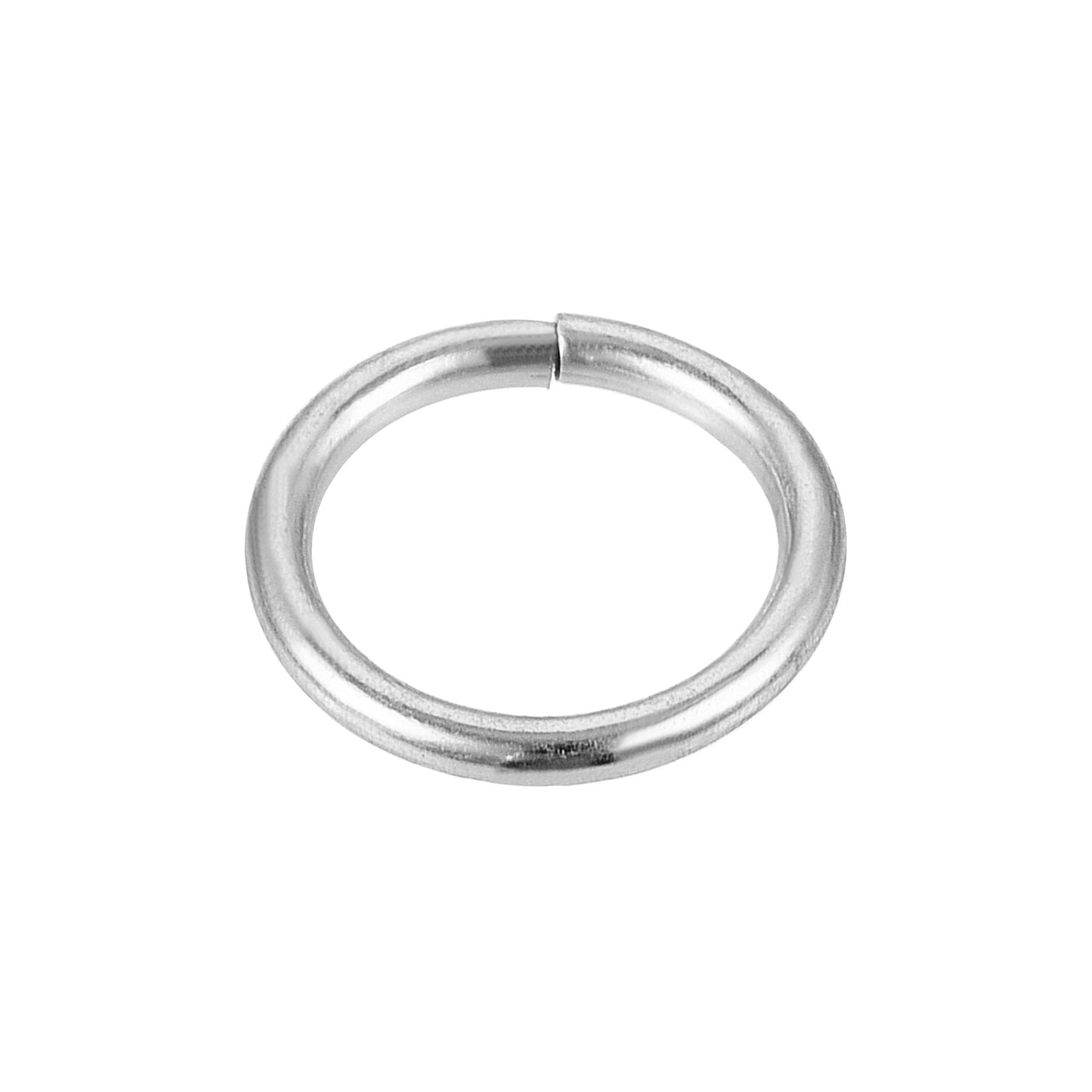 uxcell Uxcell 8mm Metal O Rings Non-Welded for Straps Bags Belts DIY Silver Tone 30pcs