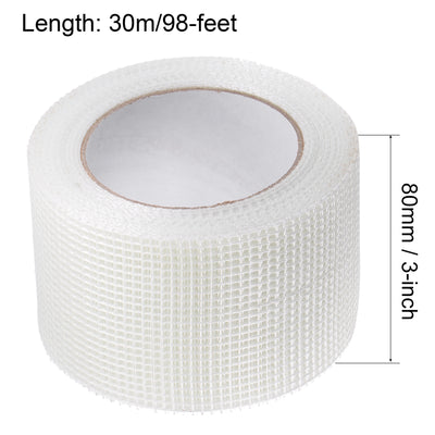 Harfington Uxcell Drywall Joint Tape Self-Adhesive Fiberglass Repair Patch Wall Crack