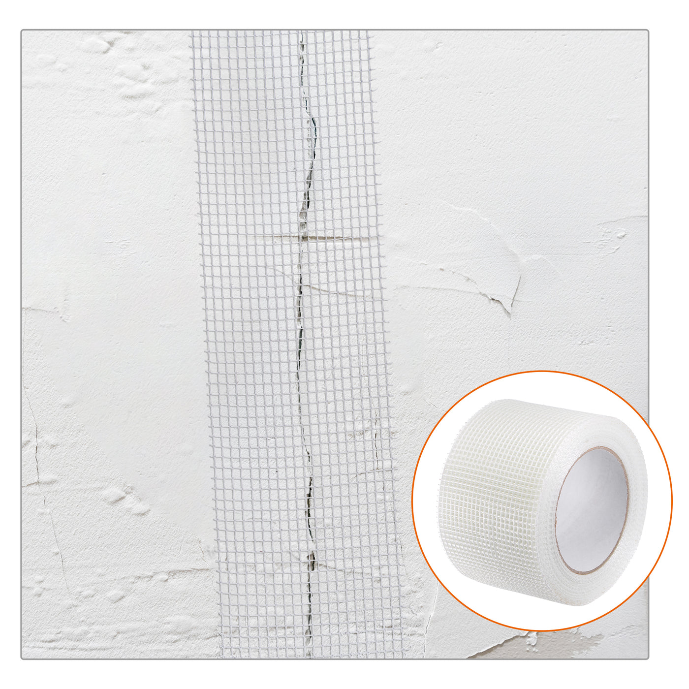 uxcell Uxcell Drywall Joint Tape Self-Adhesive Fiberglass Repair Patch Wall Crack