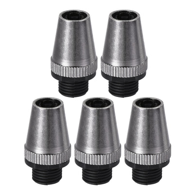 Harfington Uxcell Cable Glands Strain Relief Cord Grips Metal Black 5Pcs for Wiring Hanging Light Ceiling Pendant Lamp