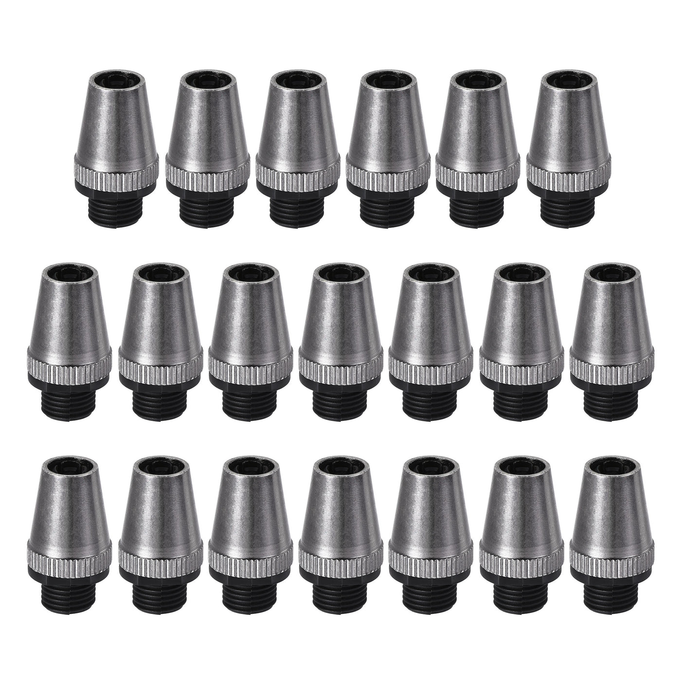 uxcell Uxcell Cable Glands Strain Relief Cord Grips Metal Black 20Pcs for Wiring Hanging Light Ceiling Pendant Lamp