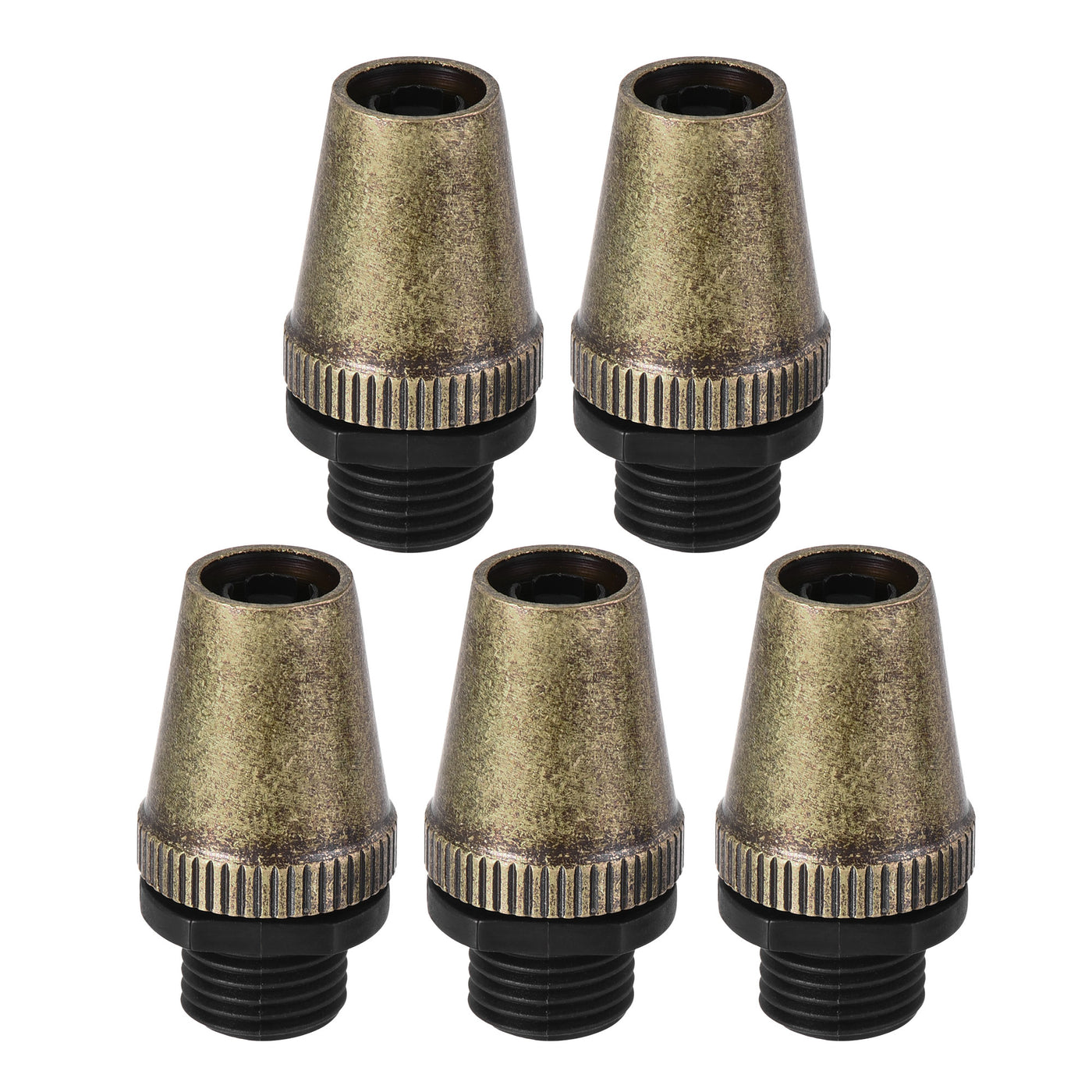 uxcell Uxcell Cable Glands Strain Relief Cord Grips Metal Bronze 5Pcs for Wiring Hanging Light Ceiling Pendant Lamp
