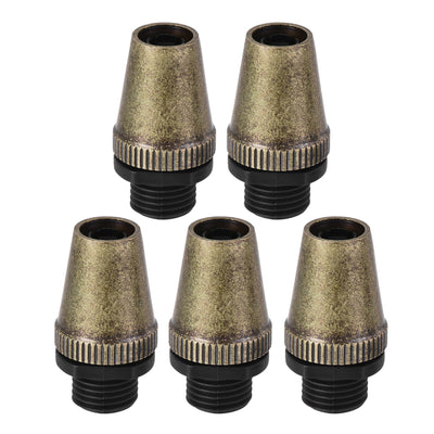 Harfington Uxcell Cable Glands Strain Relief Cord Grips Metal Bronze 5Pcs for Wiring Hanging Light Ceiling Pendant Lamp