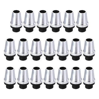Harfington Uxcell Cable Glands Strain Relief Cord Grips Metal Chrome 20Pcs for Wiring Hanging Light Ceiling Pendant Lamp