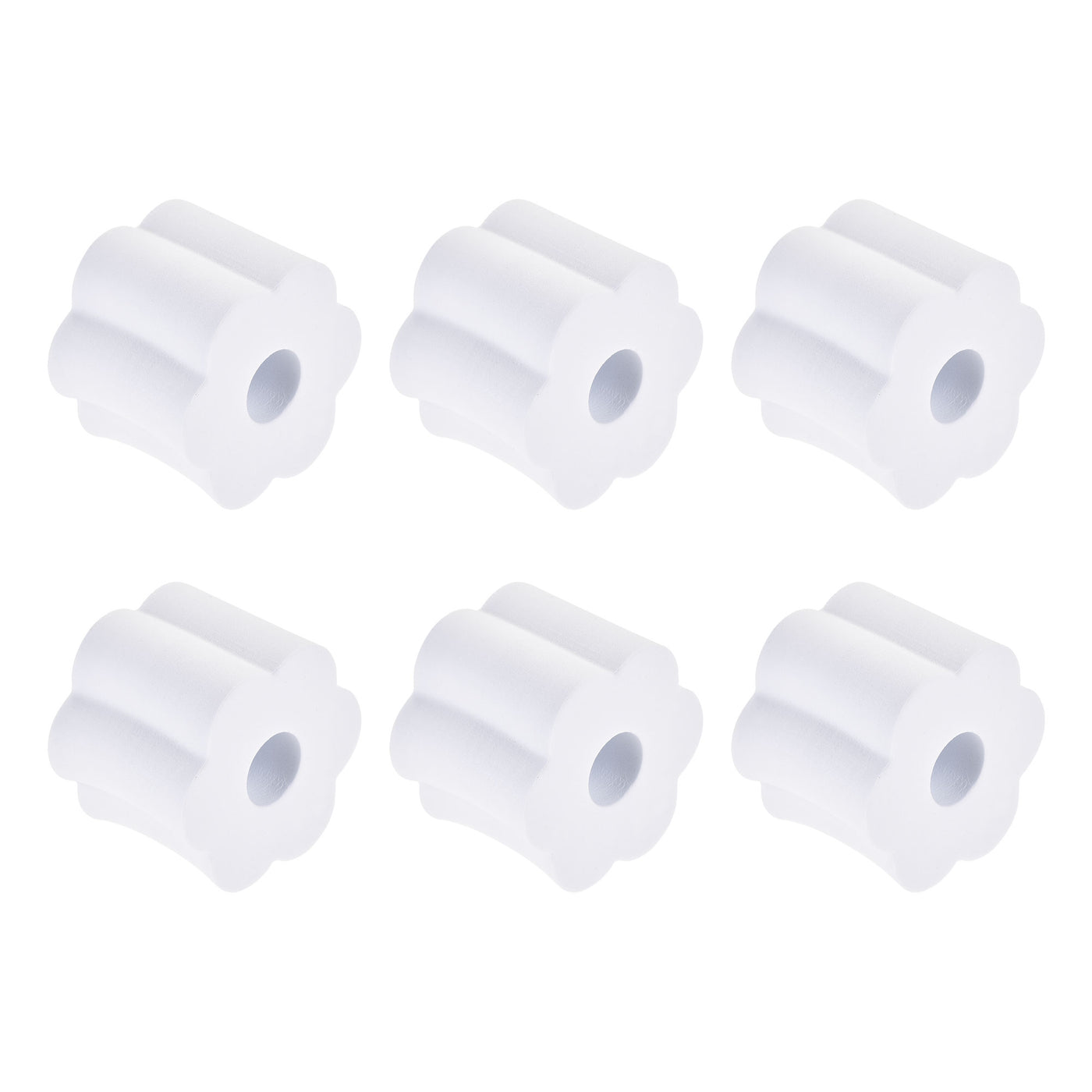 Uxcell Uxcell Cup Turner Foam 2.44 Inch Diameter Foam Inserts White for 3/4 Inch PVC Pipe 6Pcs